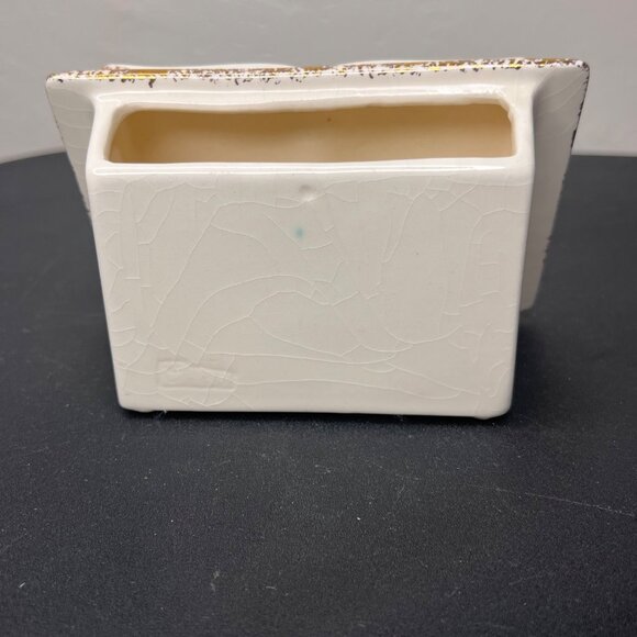 Mid-Century American Goldfinch Bird Lord's Prayer Book Ceramic Planter Vintage - Picture 6 of 11